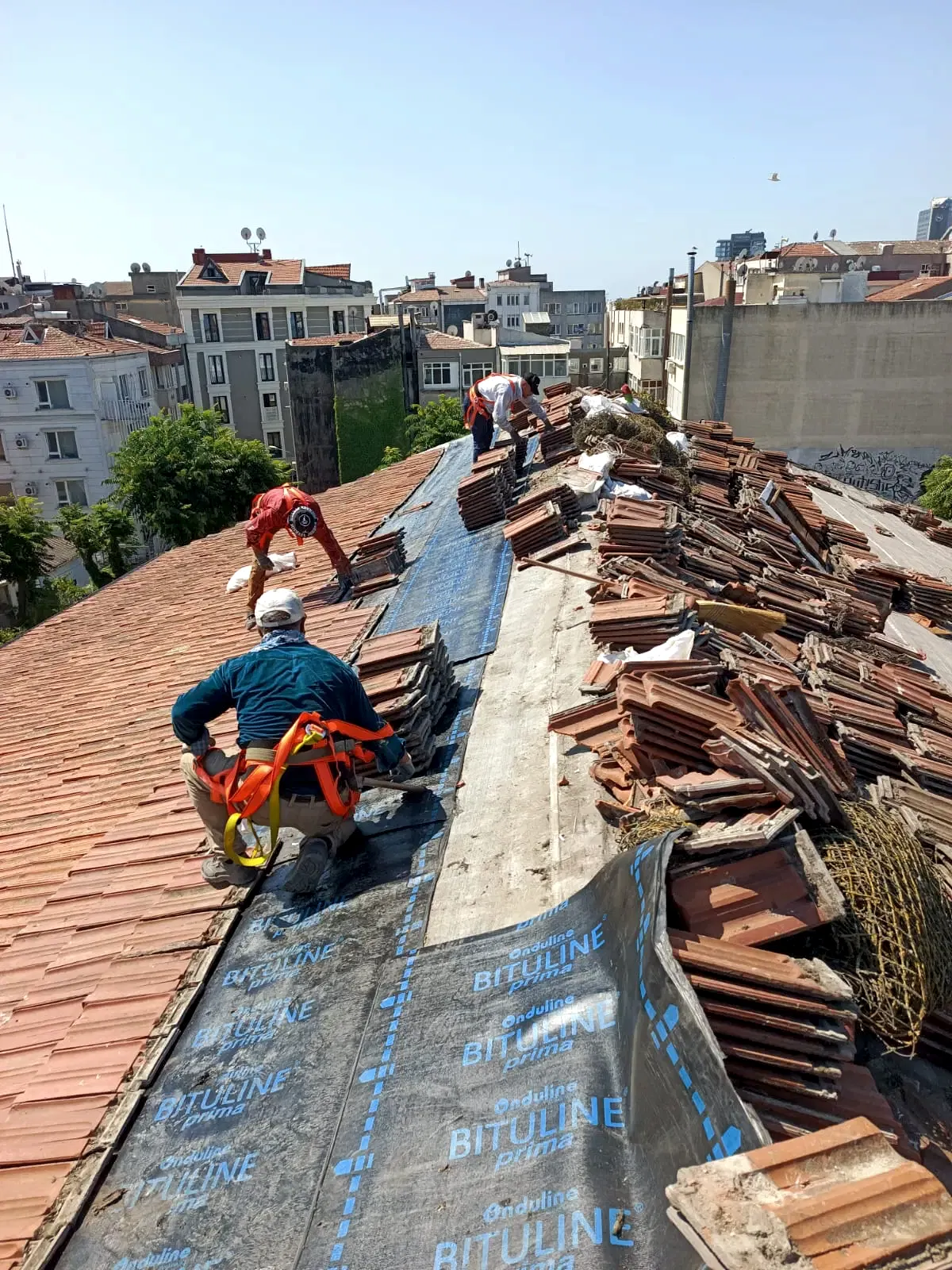 Sumqayıt Taş Koleji Çatı İzolasyonu ve Tadilatı 6