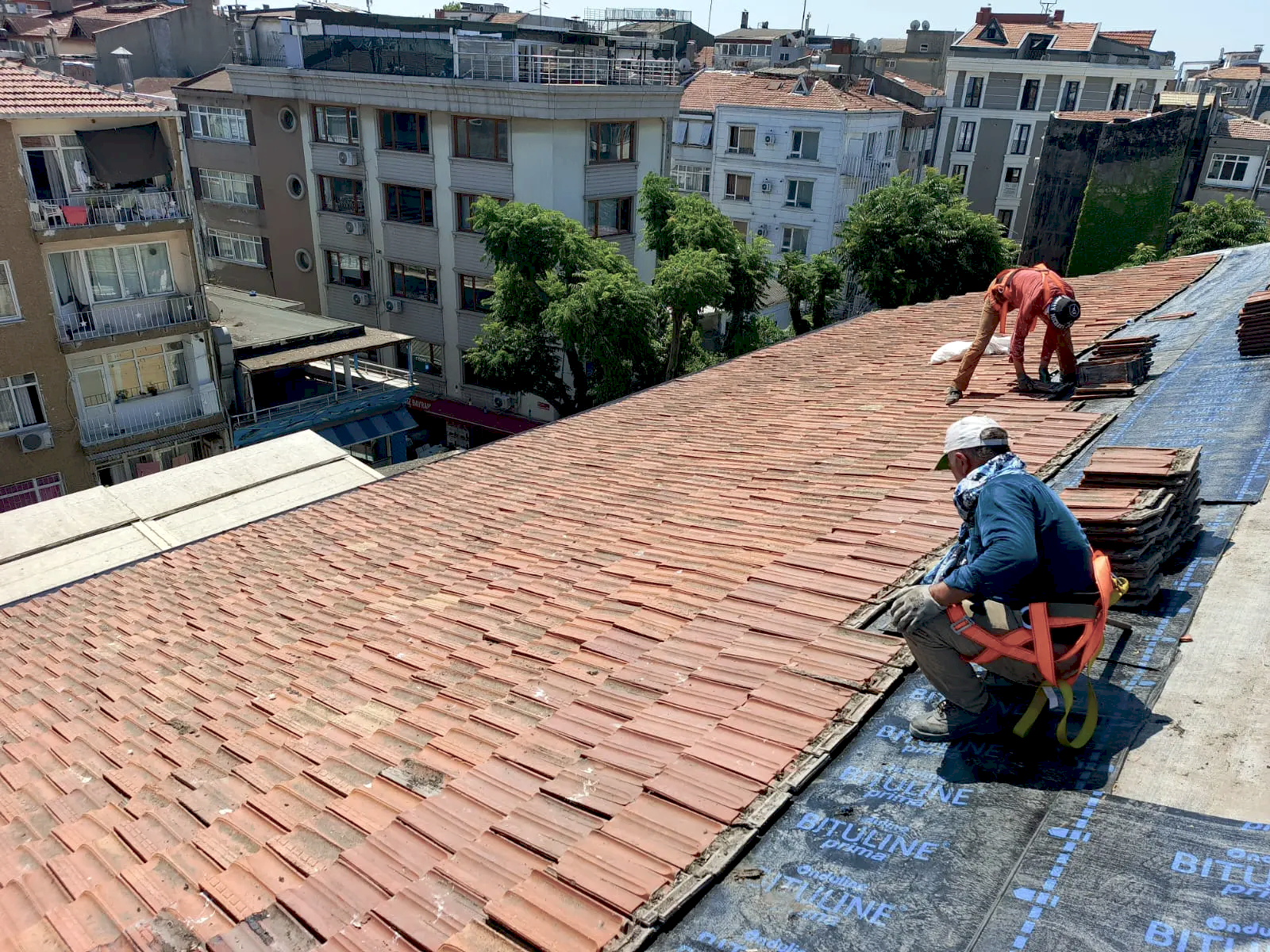 Sumqayıt Taş Koleji Çatı İzolasyonu ve Tadilatı 7